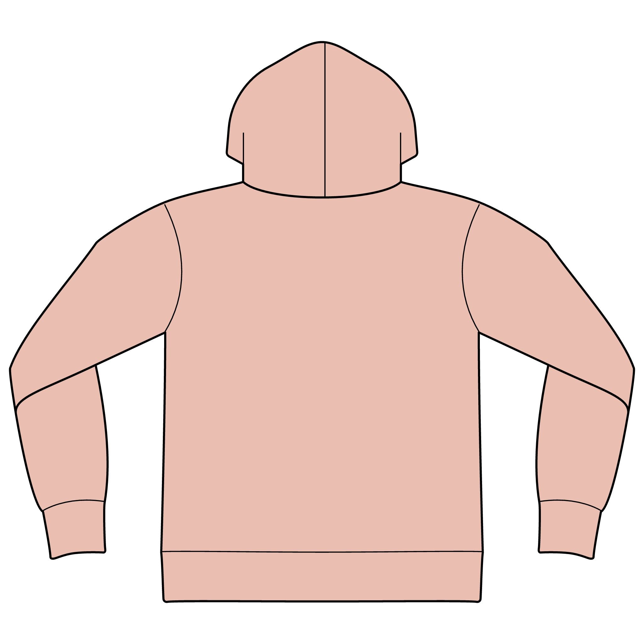Unisex Sponge Fleece Drop Shoulder Hoodie Sweatshirt