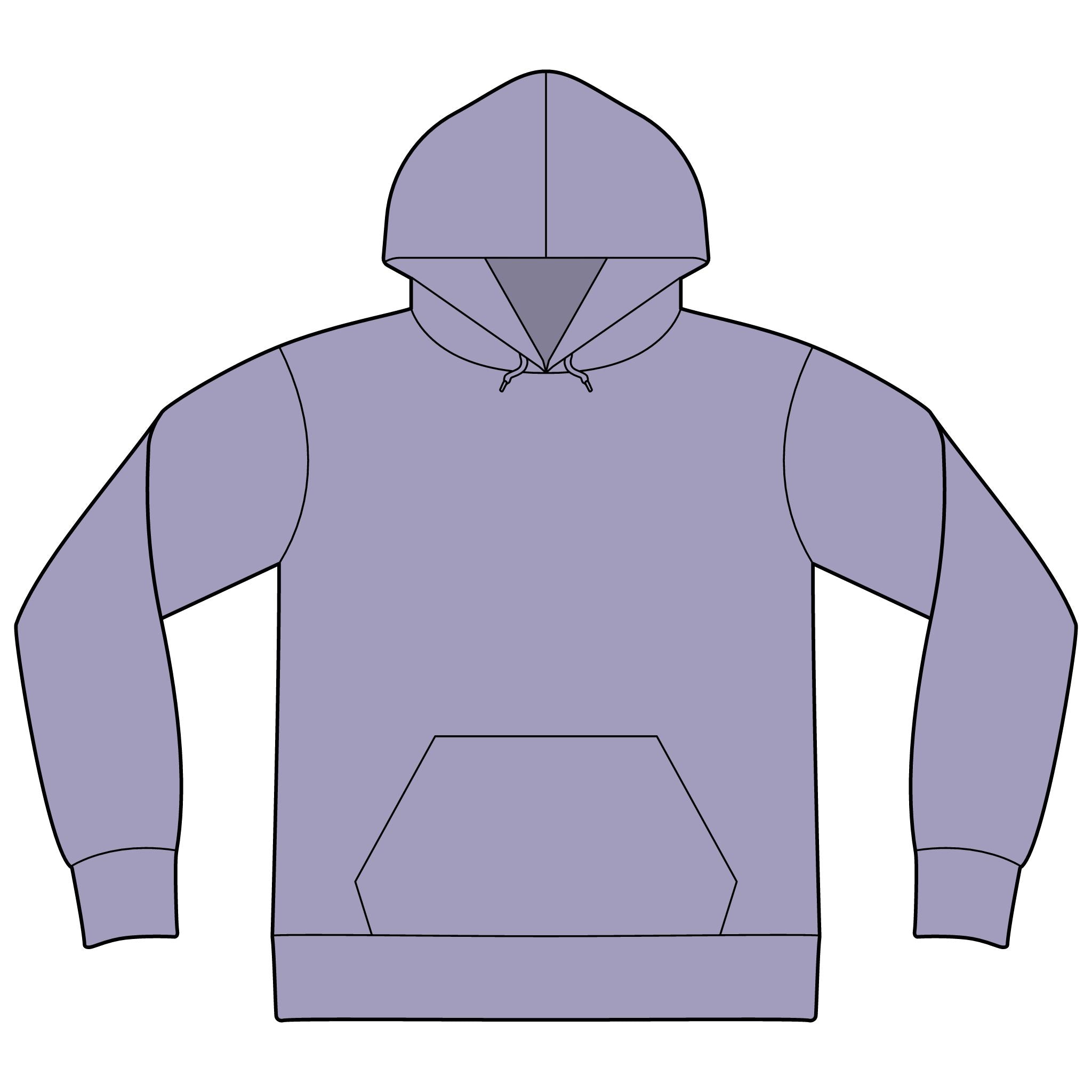 Unisex Sponge Fleece Drop Shoulder Hoodie Sweatshirt