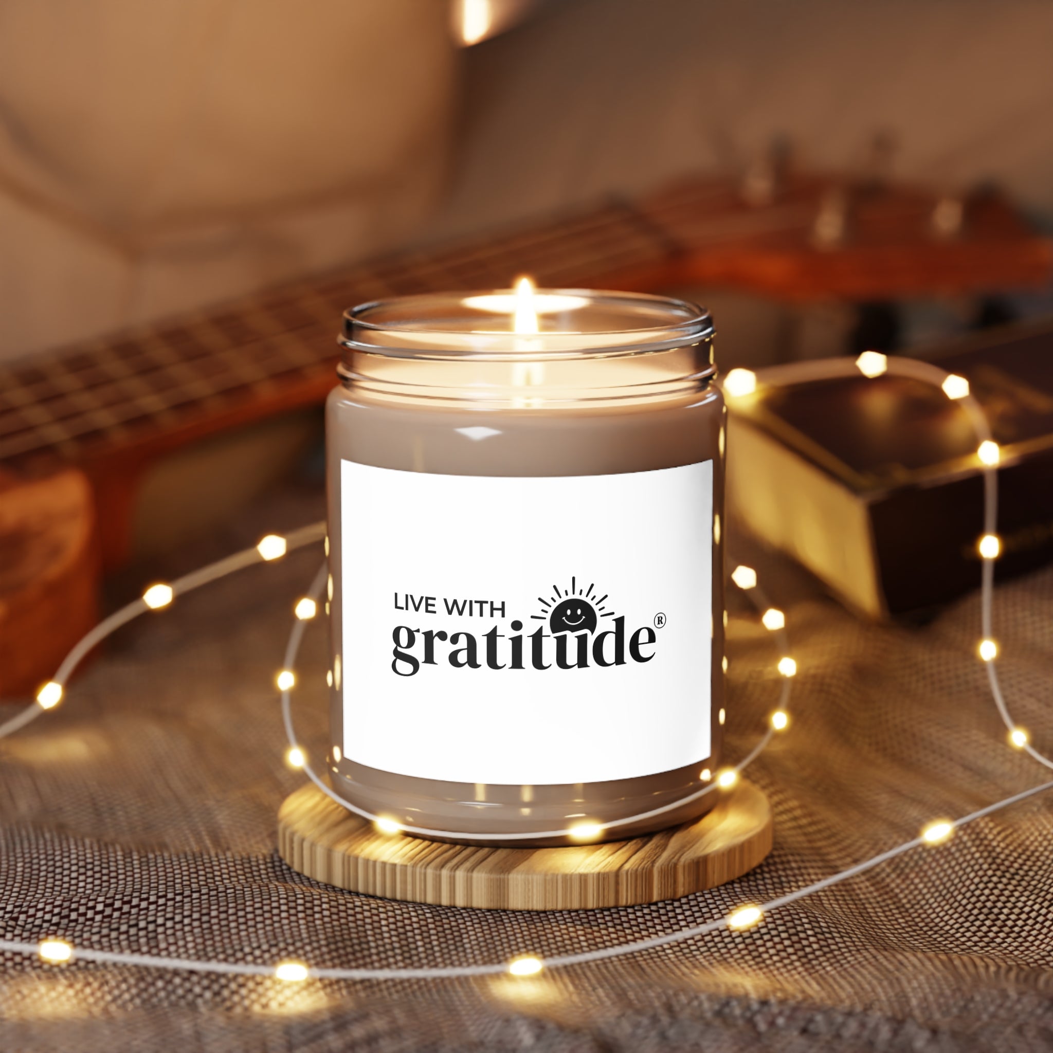 Scented Soy Candles with White Lid, 9oz