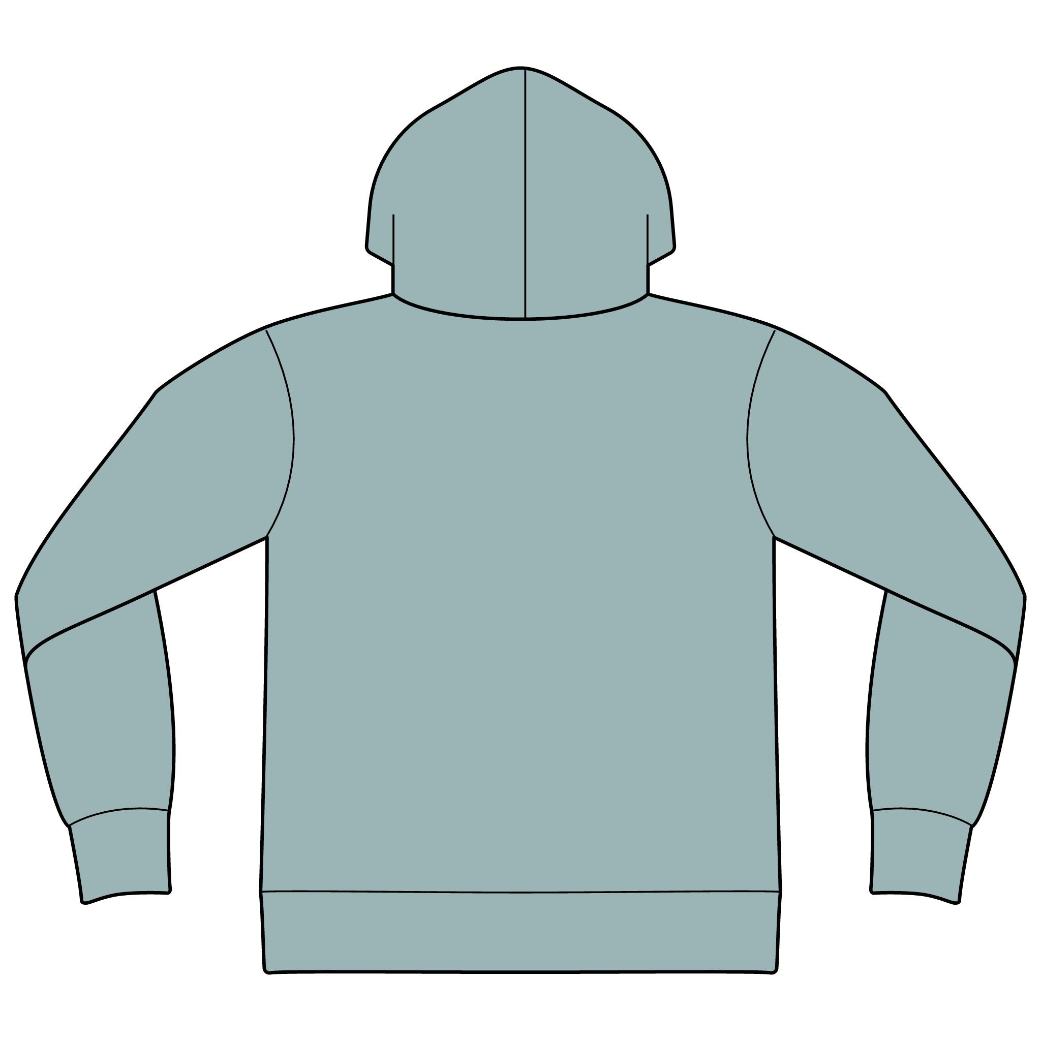 Unisex Sponge Fleece Drop Shoulder Hoodie Sweatshirt