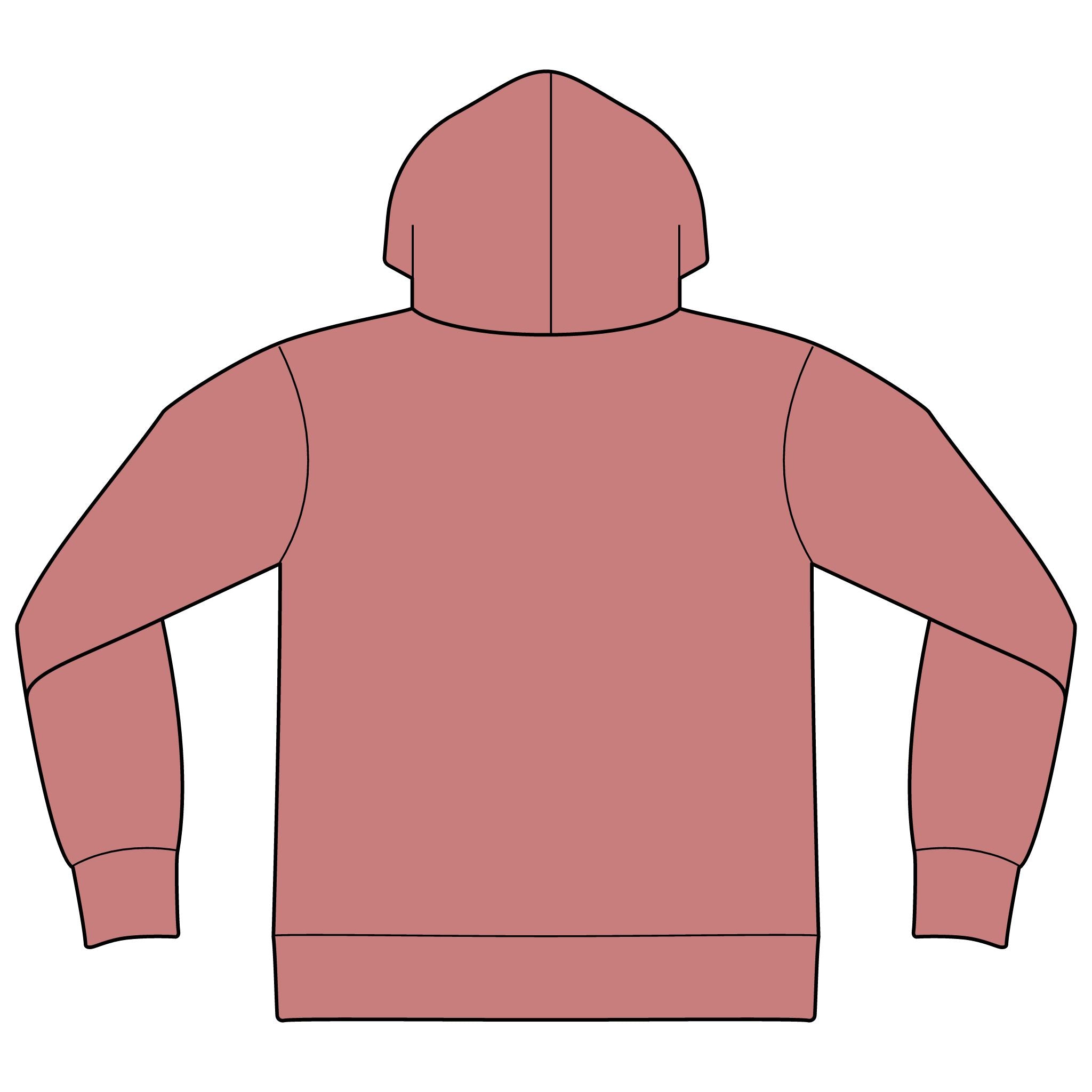 Unisex Sponge Fleece Drop Shoulder Hoodie Sweatshirt