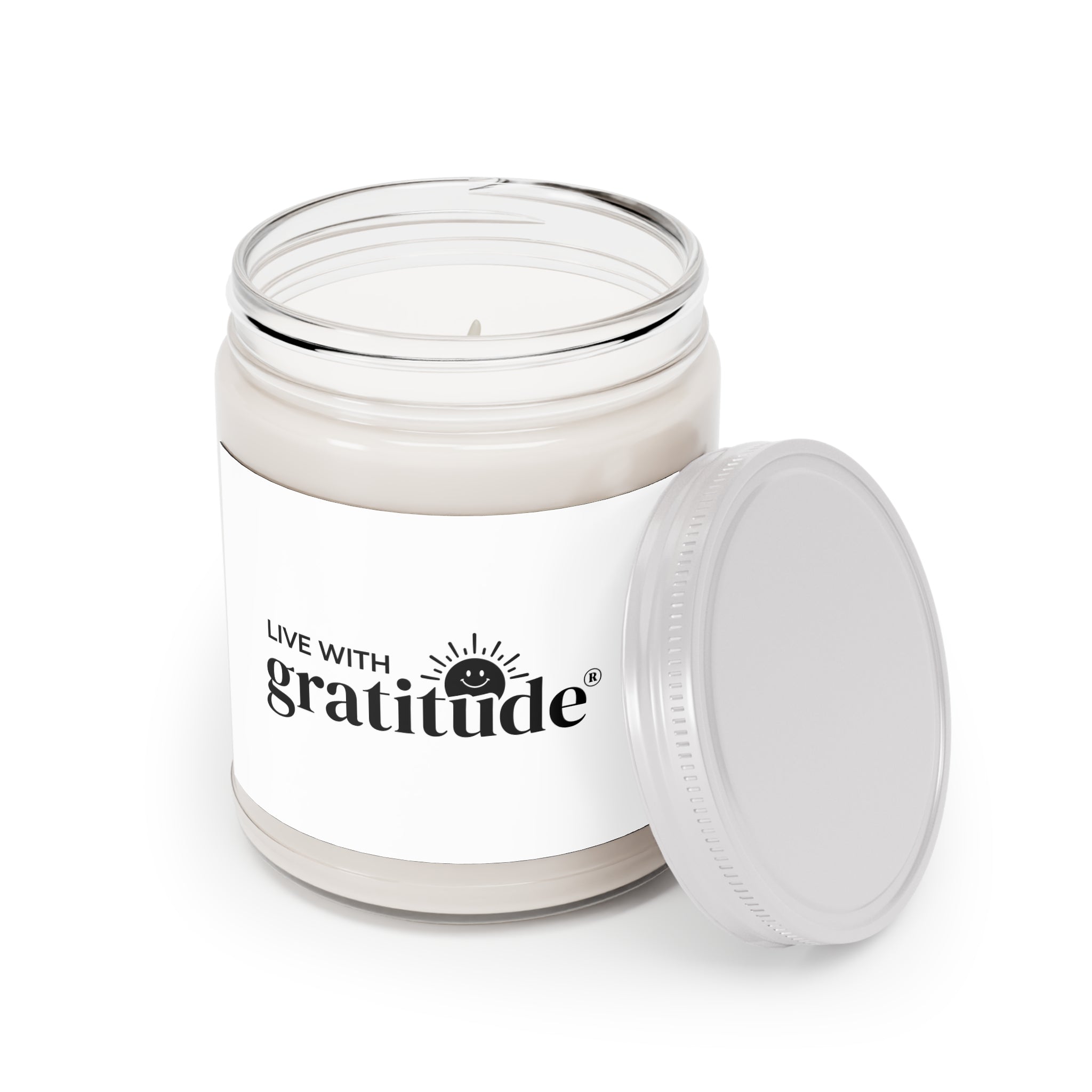 Scented Soy Candles with White Lid, 9oz