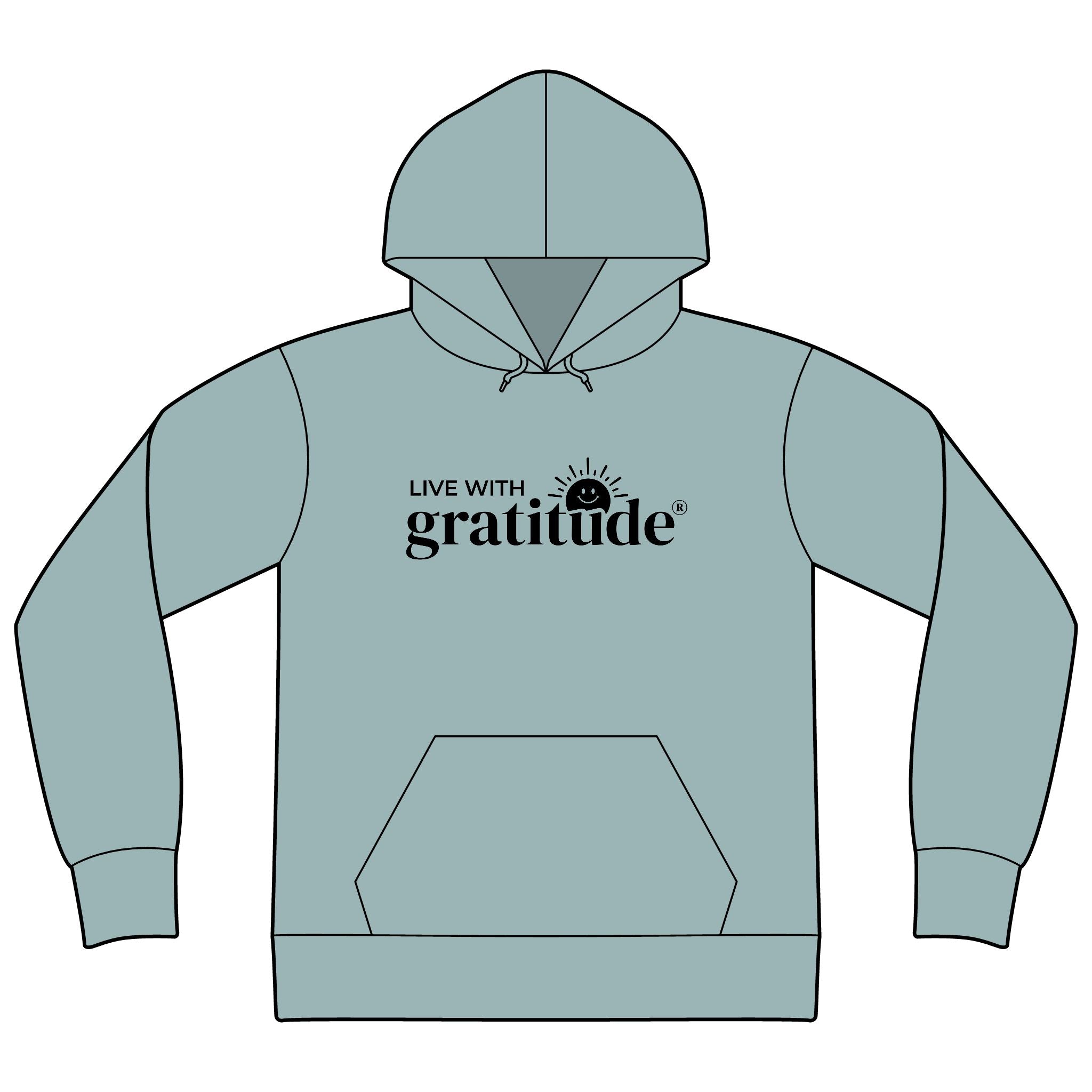 Unisex Sponge Fleece Drop Shoulder Hoodie Sweatshirt
