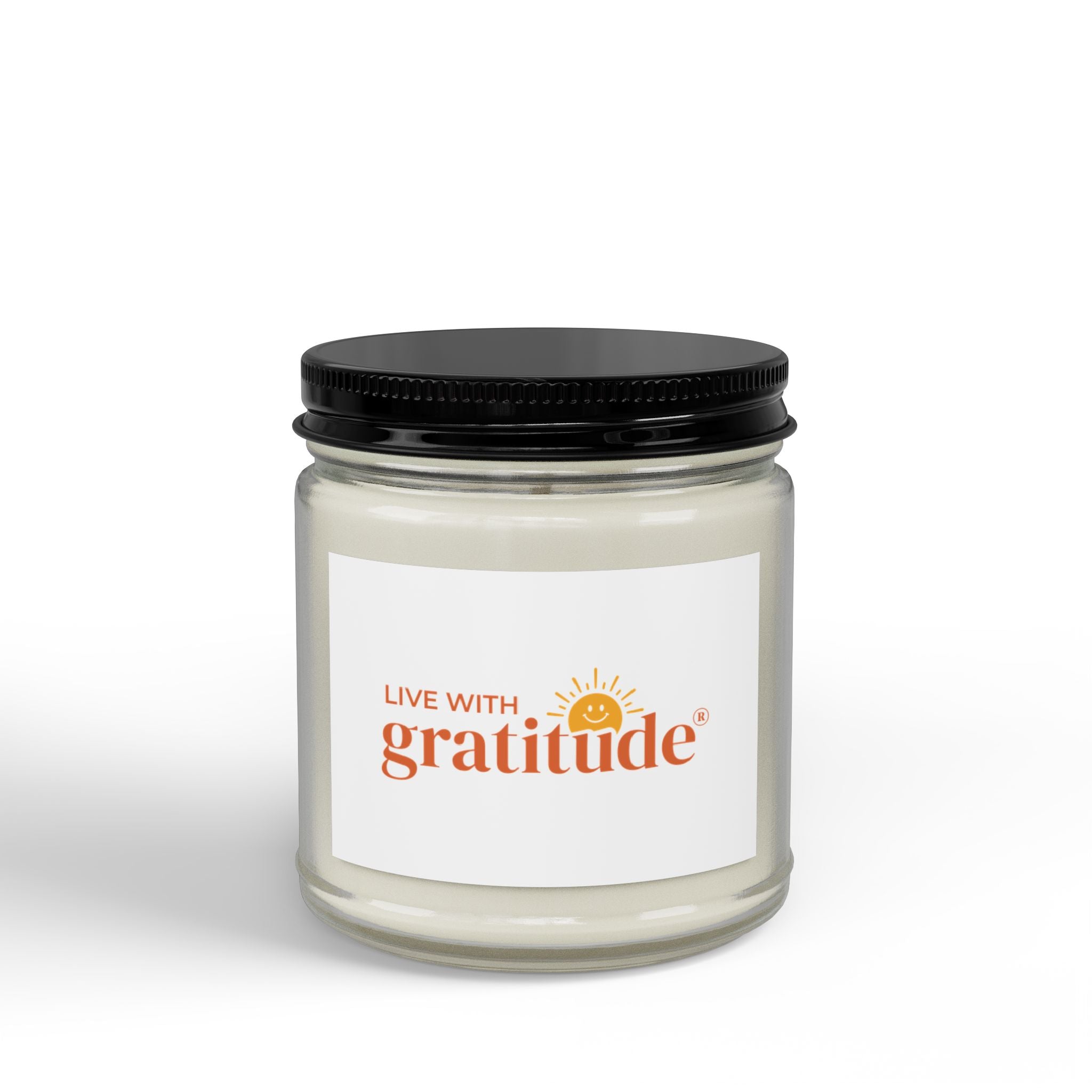 Scented Soy Candles with Black Lid, (4 and 9oz)